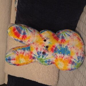 Peeps Easter Retro Tie Dye Stuffed Bunny 17"